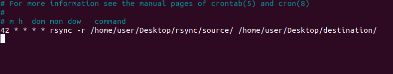 How to configure a crontab