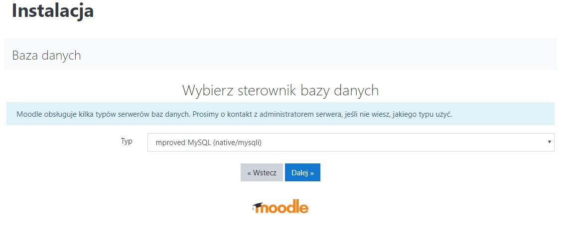 Wybór bazy danych Wybór bazy danych