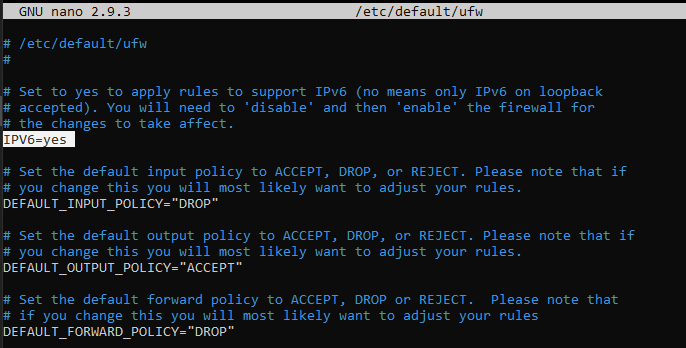 Enable IPV6